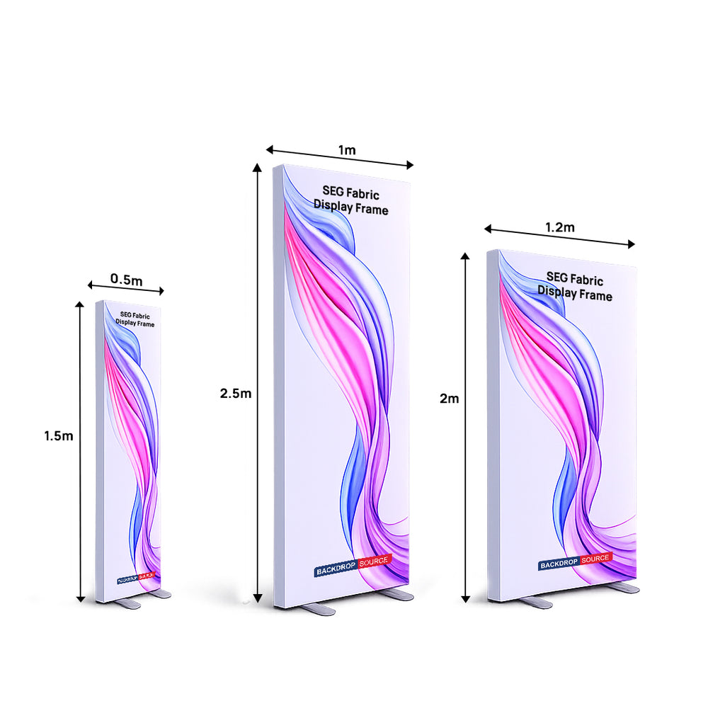 Non-Backlit SEG Fabric Display Frame - 80mm Depth Aluminum Profile