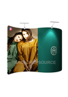 S Shape Wave Tension Fabric Media Wall.