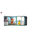 S Shape Wave Tension Fabric Media Wall.