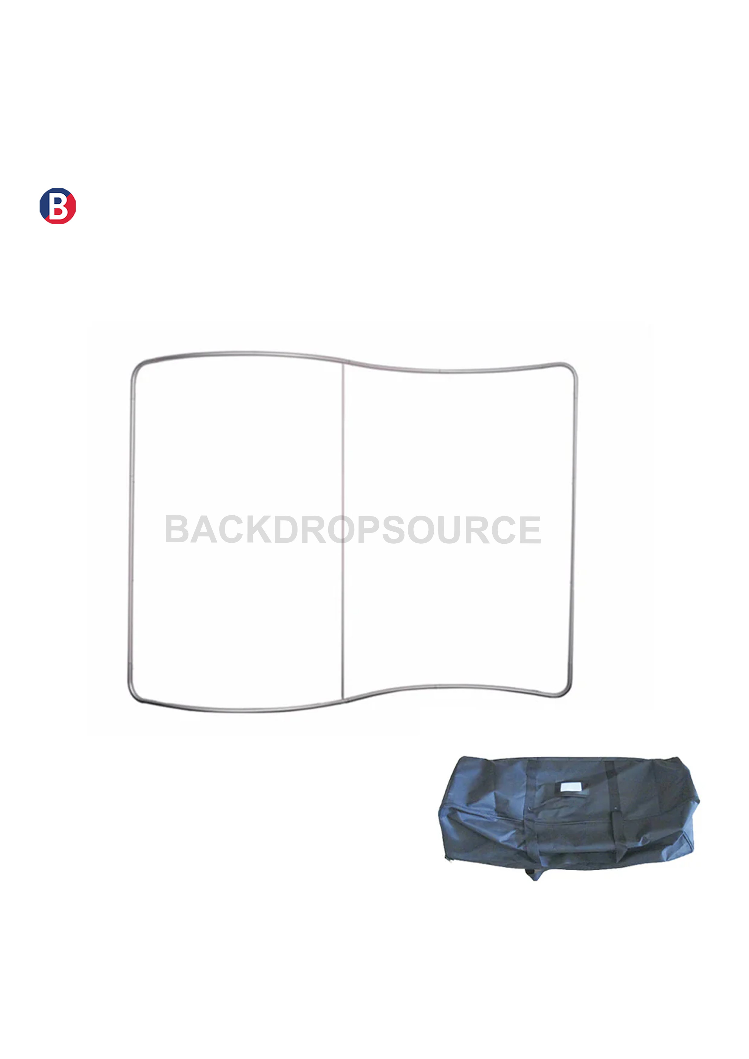 S Shape Wave Tension Fabric Media Wall.