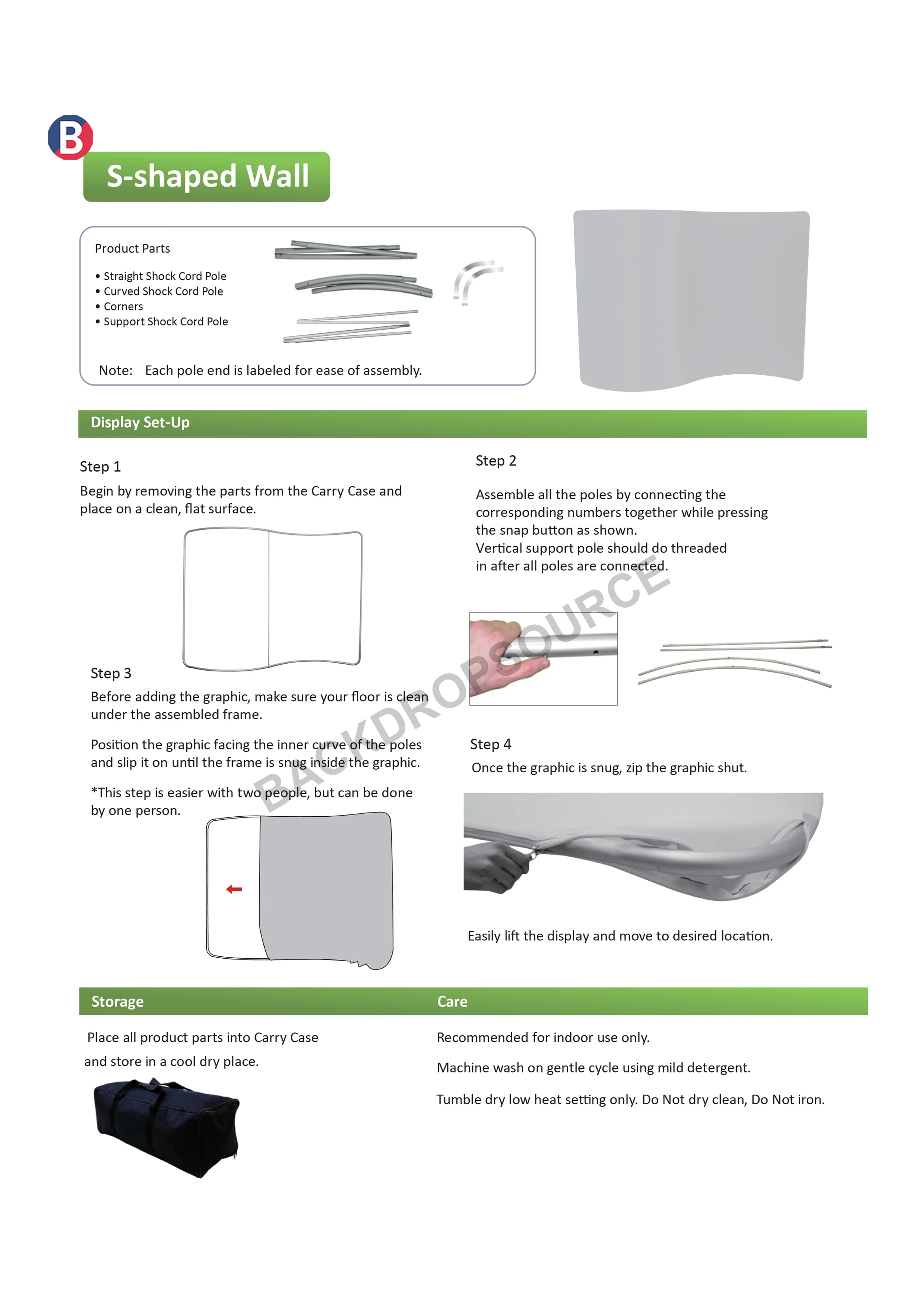 S Shape Wave Tension Fabric Media Wall.