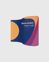 S Shape Wave Tension Fabric Media Wall.