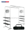 Square Arch Display with Shelf & TV Rack
