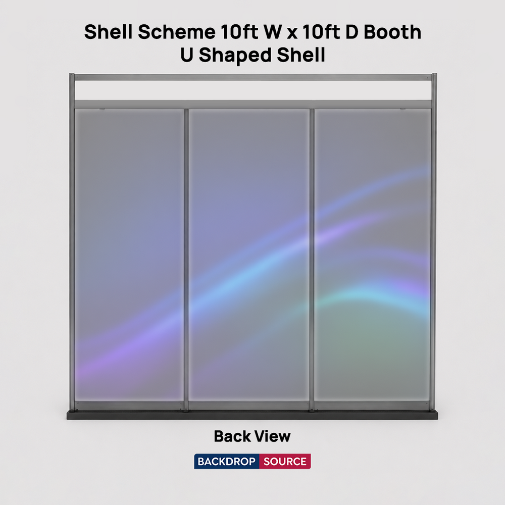 Shell Scheme Exhibition Graphics for 3m Wide x 3m Depth Booth