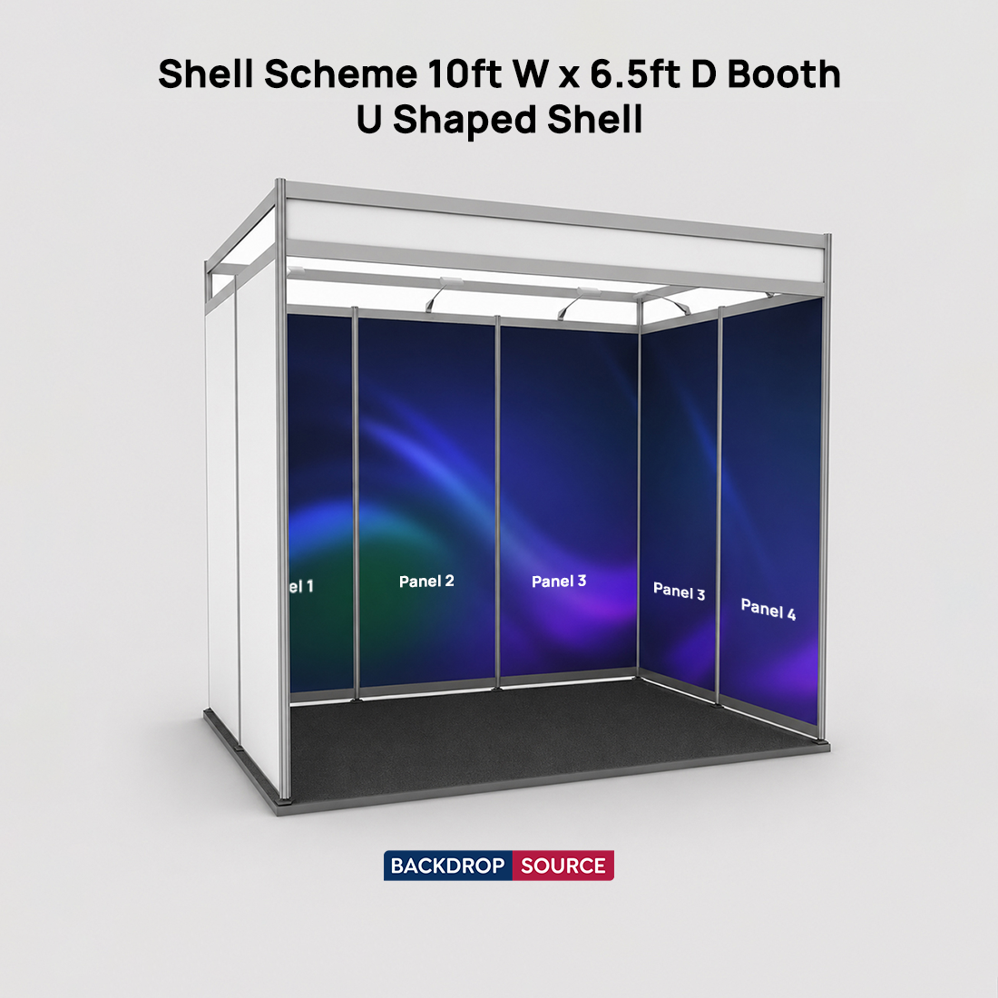 Shell Scheme Exhibition Graphics for 3m Wide x 2m Depth Booth