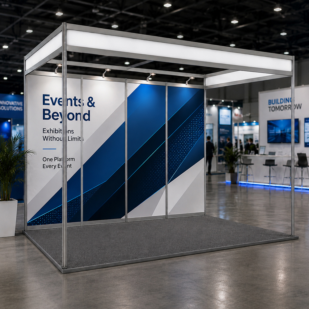 Shell Scheme Exhibition Graphics for 4m Wide x 3m Depth Booth