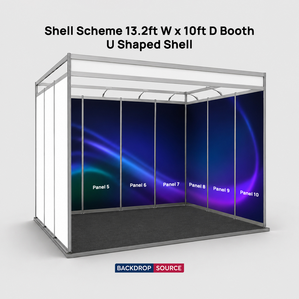 Shell Scheme Exhibition Graphics for 4m Wide x 3m Depth Booth