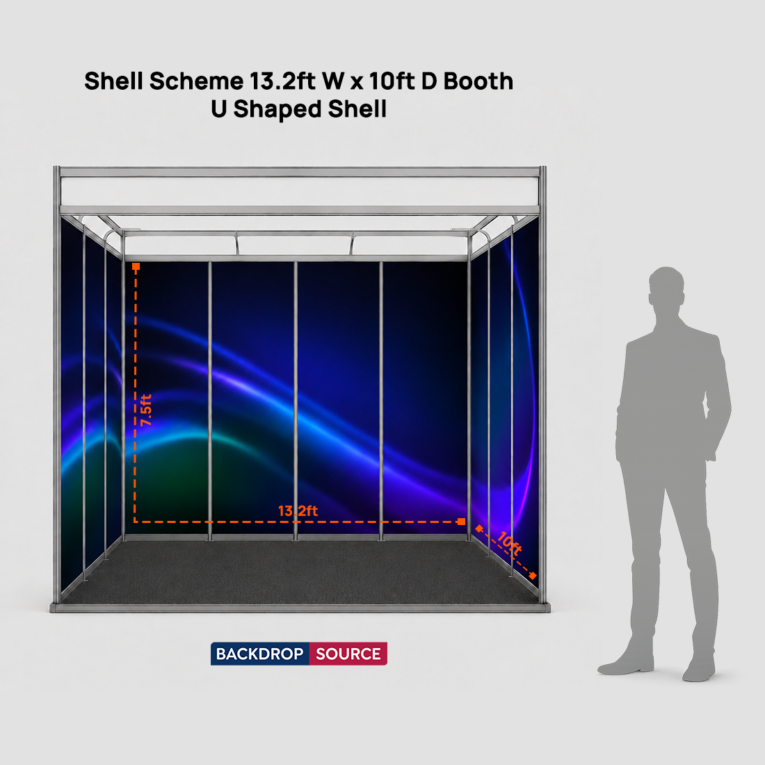 Shell Scheme Exhibition Graphics for 4m Wide x 3m Depth Booth
