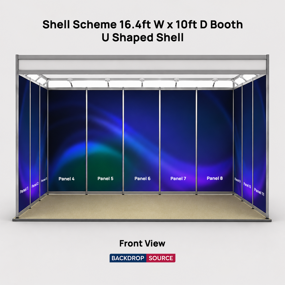 Shell Scheme Exhibition Graphics for 5m Wide x 3m Depth Booth