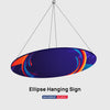 لافتة معلقة من Sky Tube Ellipse - وجهها للأسفل