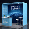 Square Arch Trade Show Booth with Shelf