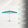 Square Market Umbrellas With Valances  – 3m x 3m