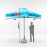 Square Patio Umbrella With Valances – 2m x 2m
