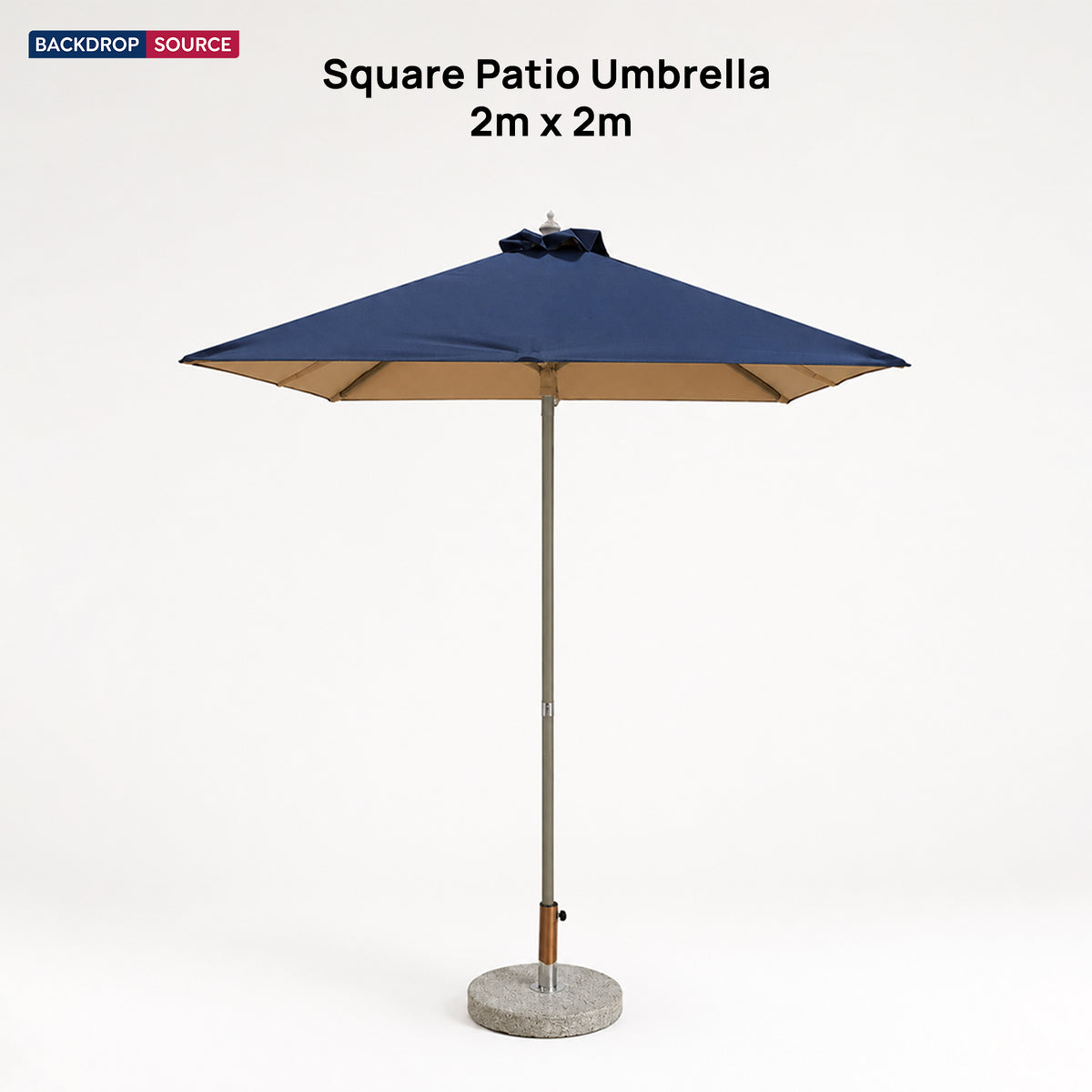 Square Patio Umbrella – 2m x 2m