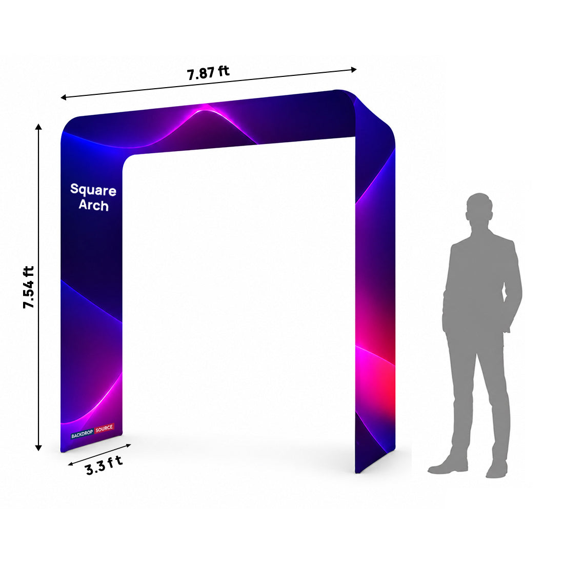 Square shape Tension Fabric Display Arch