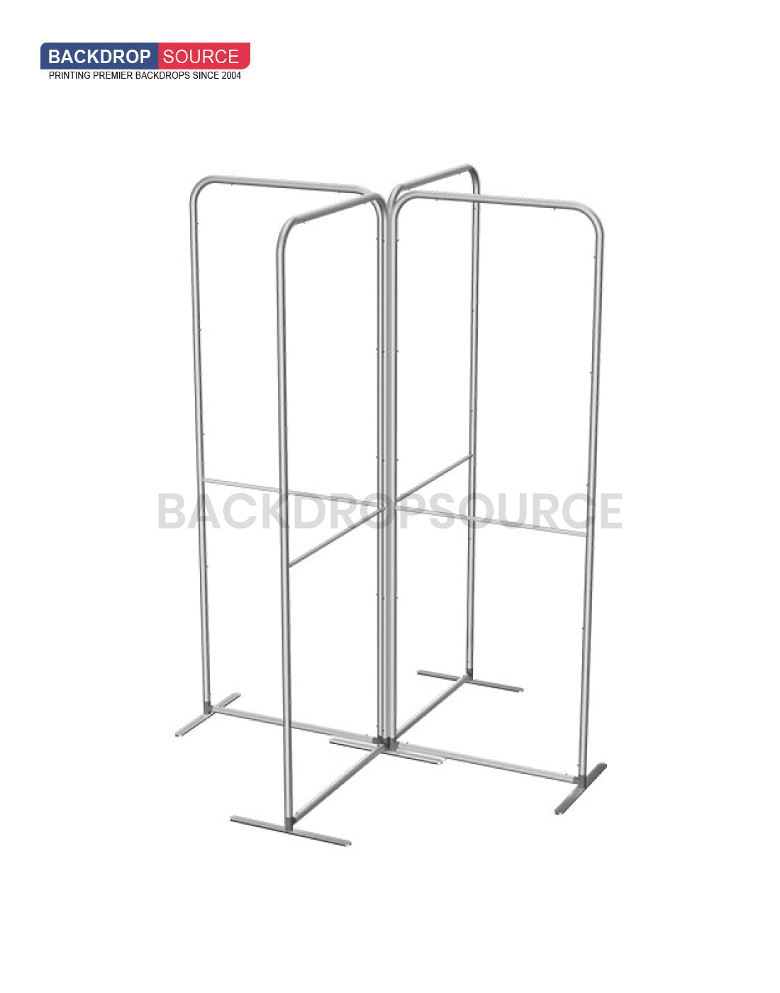 Magnetic Fabric Booth Display - Model 5 (2m x 2m)