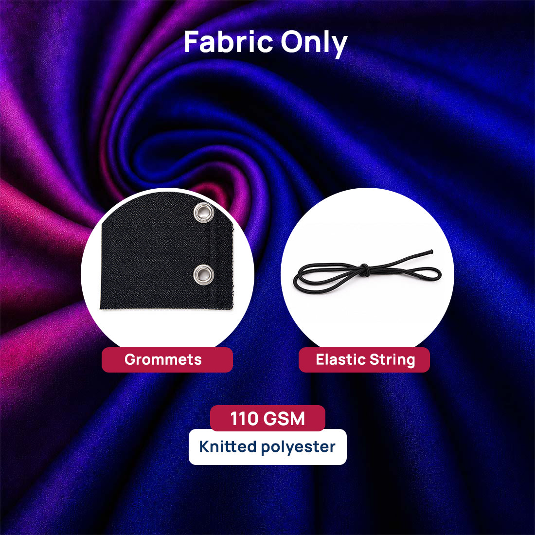Straight Feather Fabric Flag