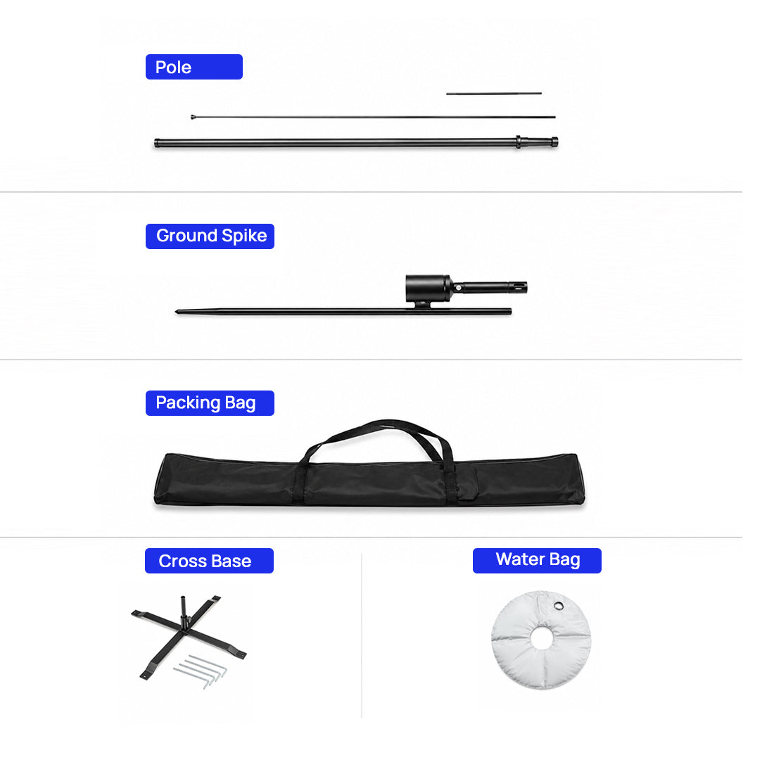 Teardrop Feather Flag with Uni-Fit Pole