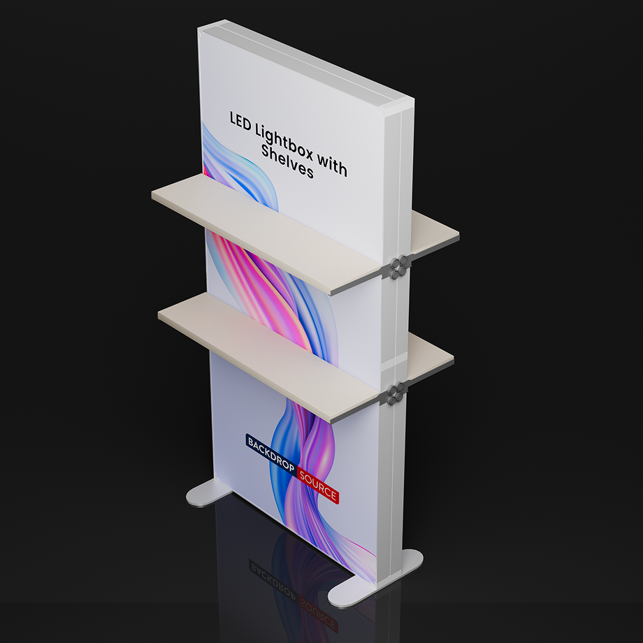 Senic Led Light Box SEG LED Light Box with Shelves – Backdropsource UAE