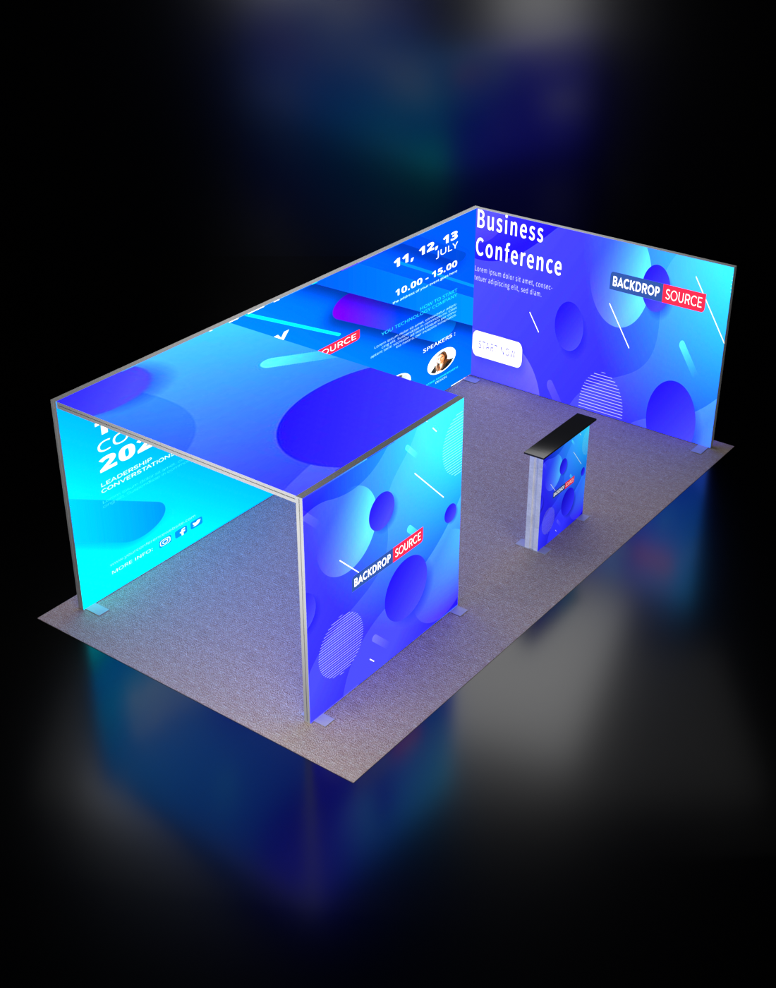 Modular Light Box Display SEG Modular Lightbox Display Kit - Model 12 – Backdropsource UAE