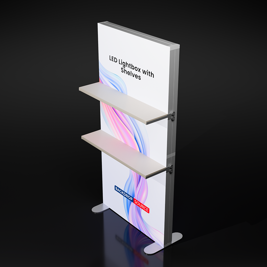 Senic Led Light Box SEG LED Light Box with Shelves – Backdropsource UAE