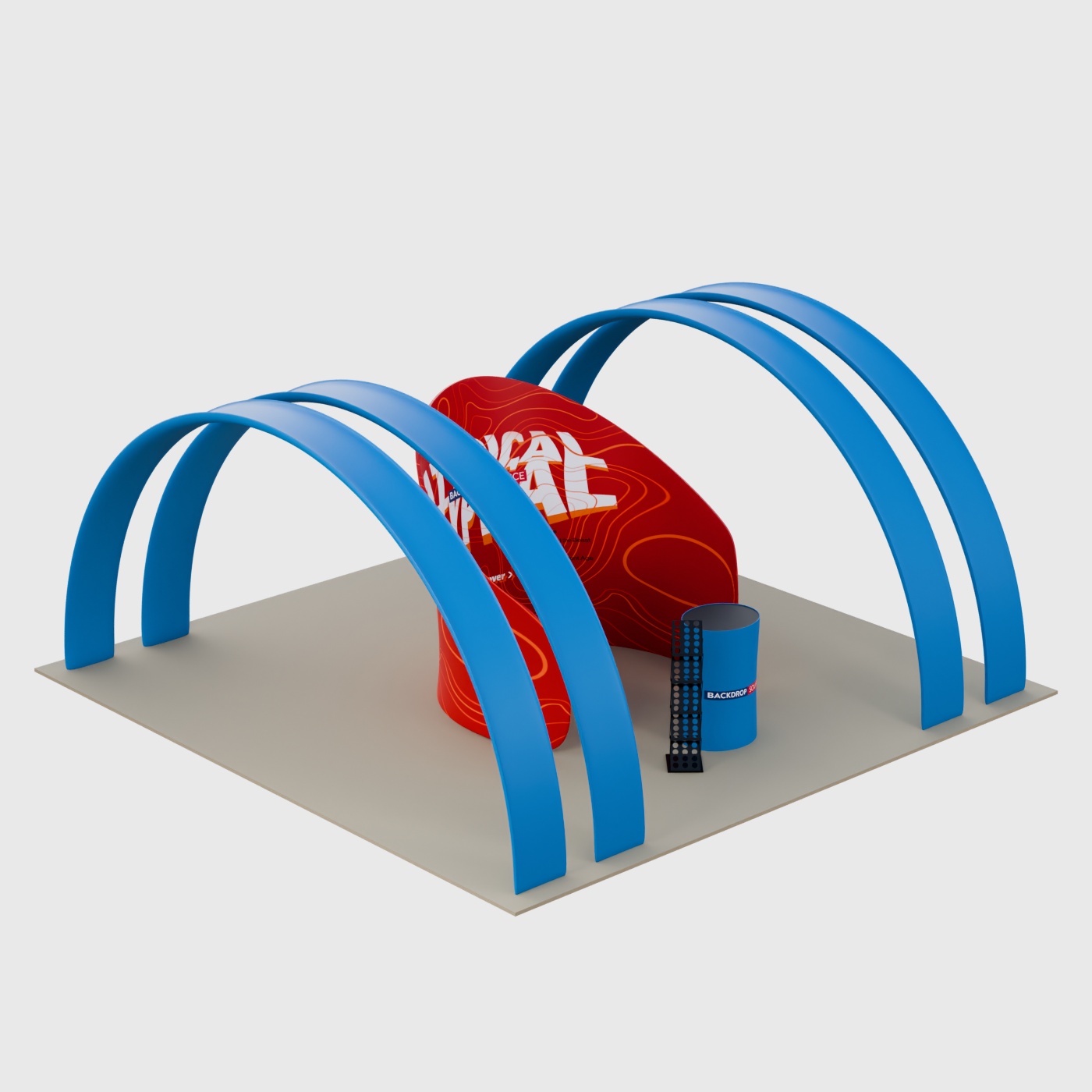 6m x 3m Meeting Pod with Round Arch Exhibition Kit