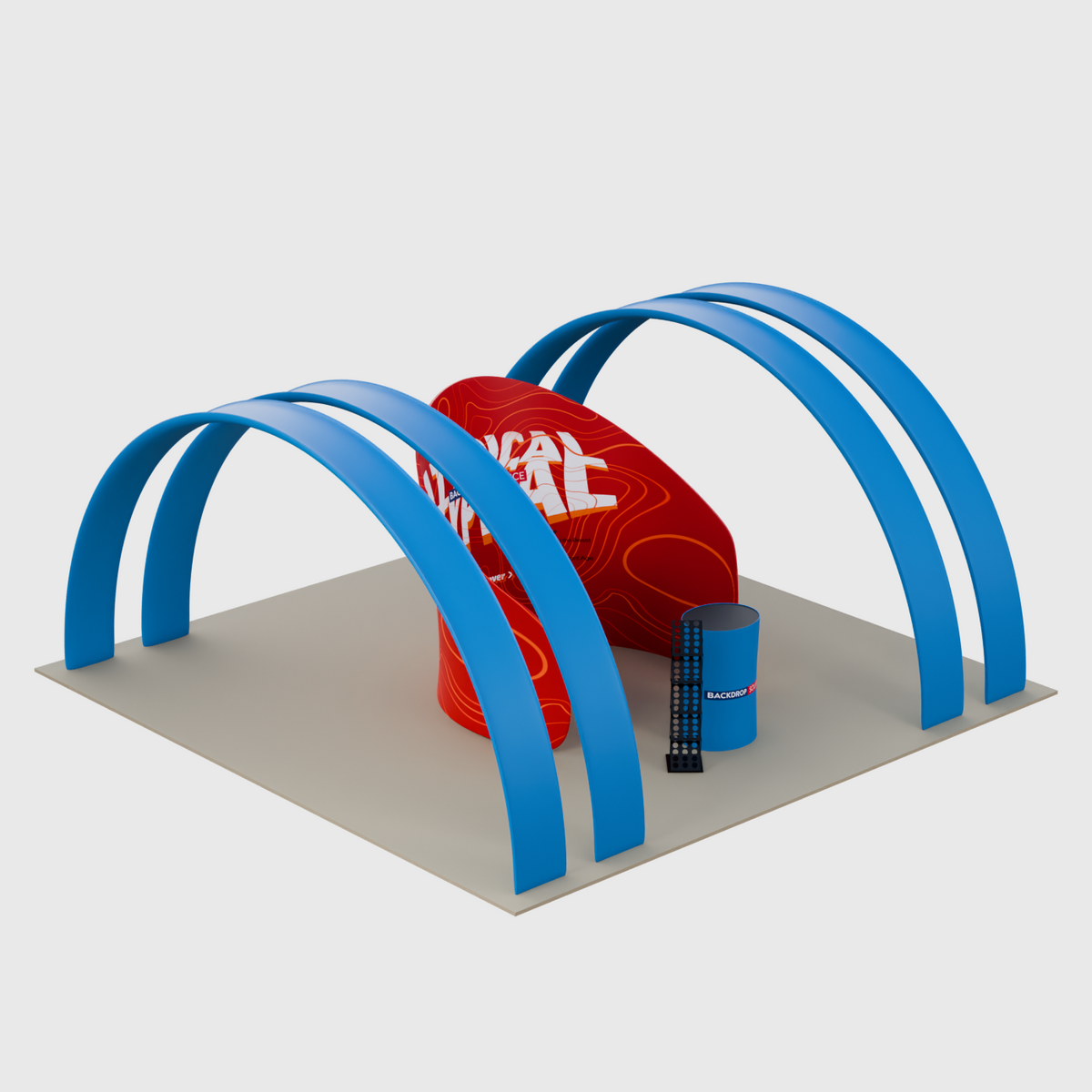 6m x 3m Meeting Pod with Round Arch Exhibition Kit