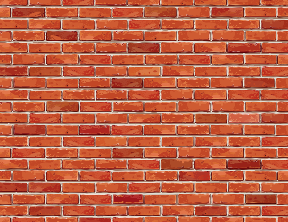 Vector Red Brick Wall Backdrop - Backdropsource