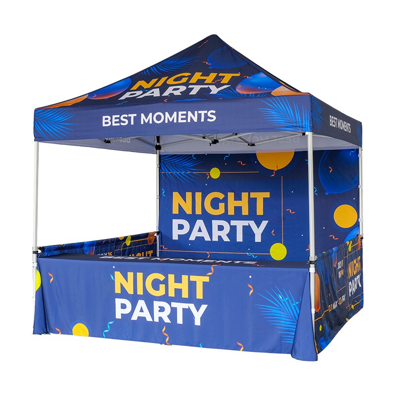 3m x 3m Custom Event Tent with Folding Counter Table
