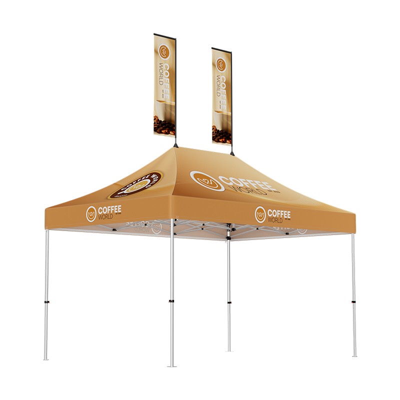 3x4.5m Canopy Tent with Peak Flag Kit