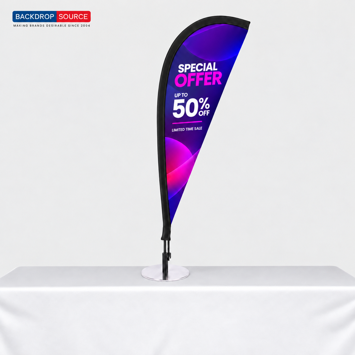 Table Feather Flag Pole