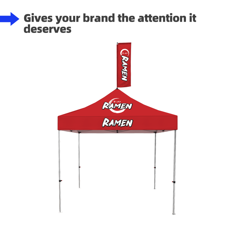3x3m Canopy Tent with Peak Flag Kit