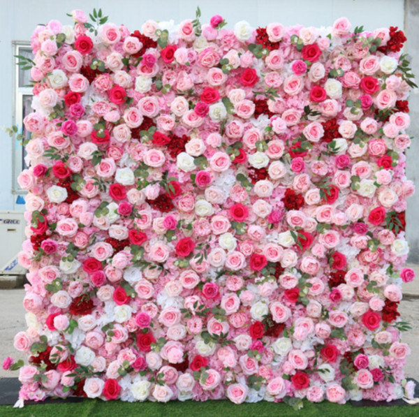 Artificial Floral Event Wall Backdrop – Style 55