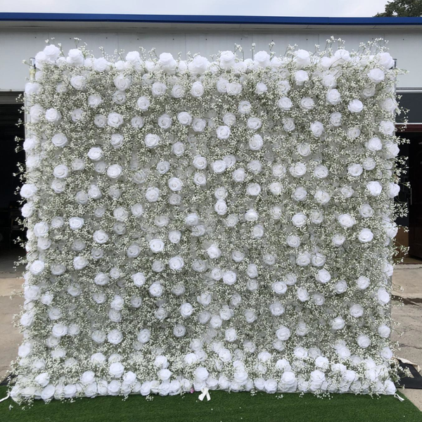 Artificial Floral Event Wall Backdrop – Style 15