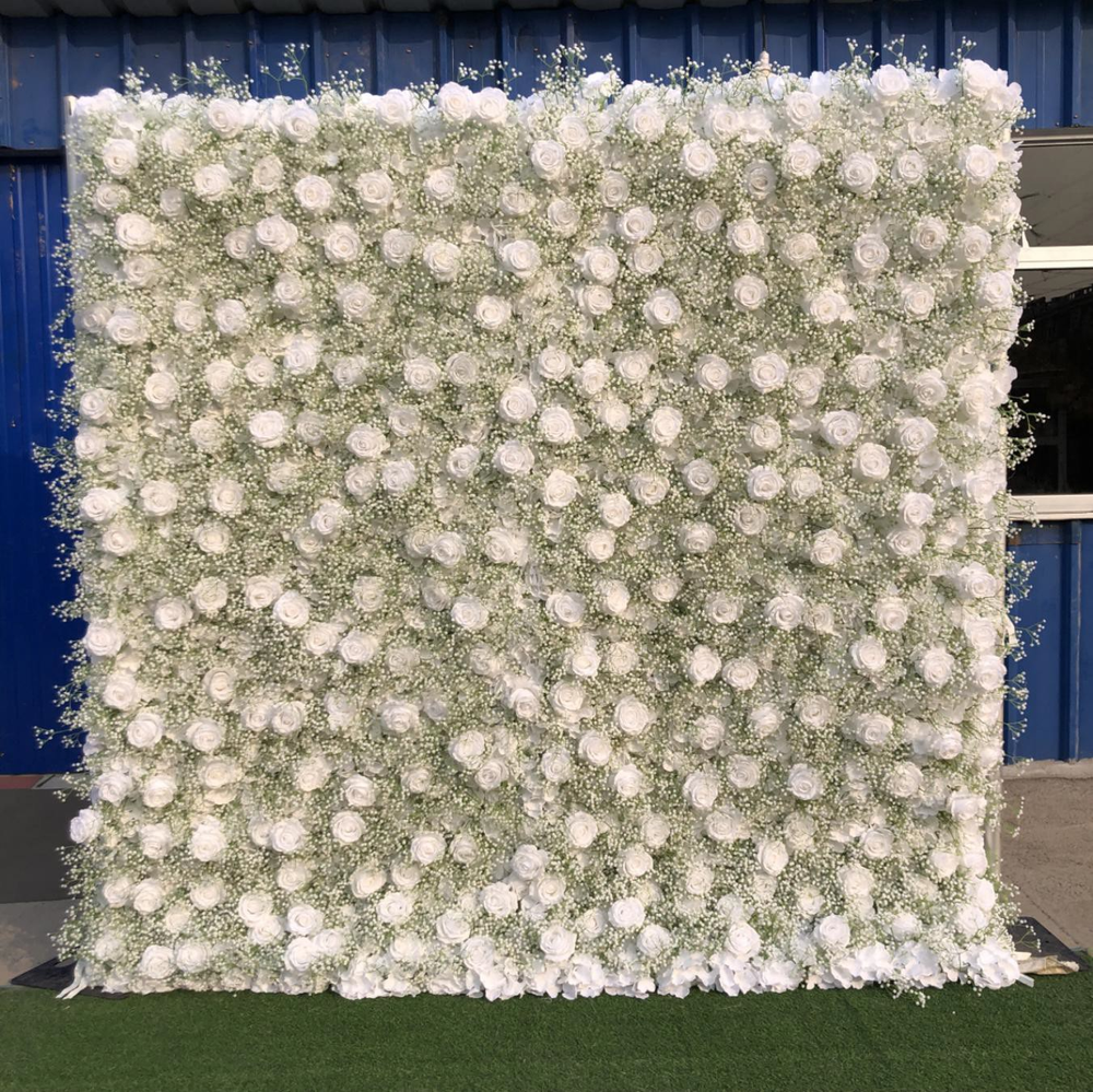 Artificial Floral Event Wall Backdrop – Style 28