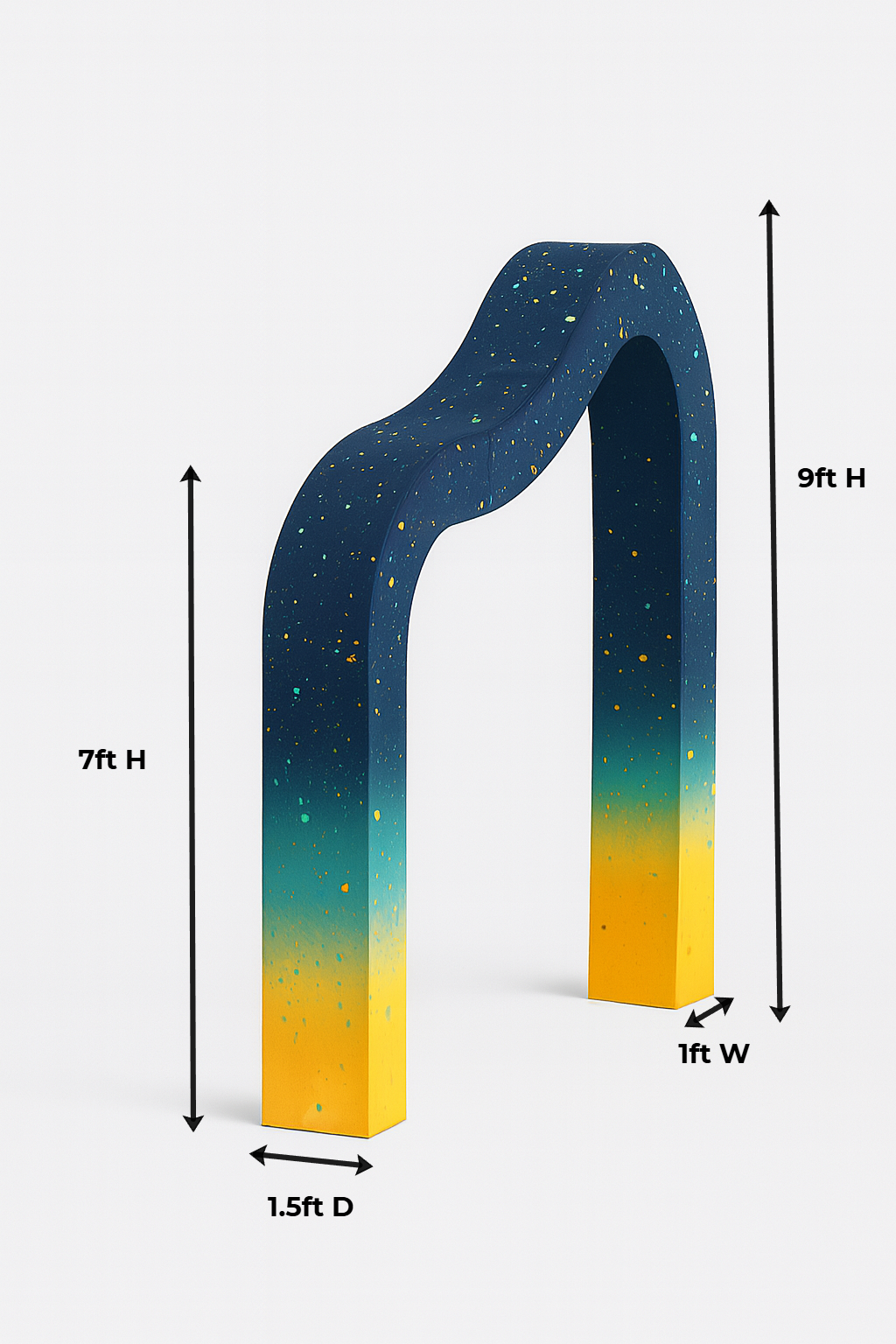 Waved Top Backdrop 3D Curved Wave Arch Backdrop | Portable Fabric Display UK ...