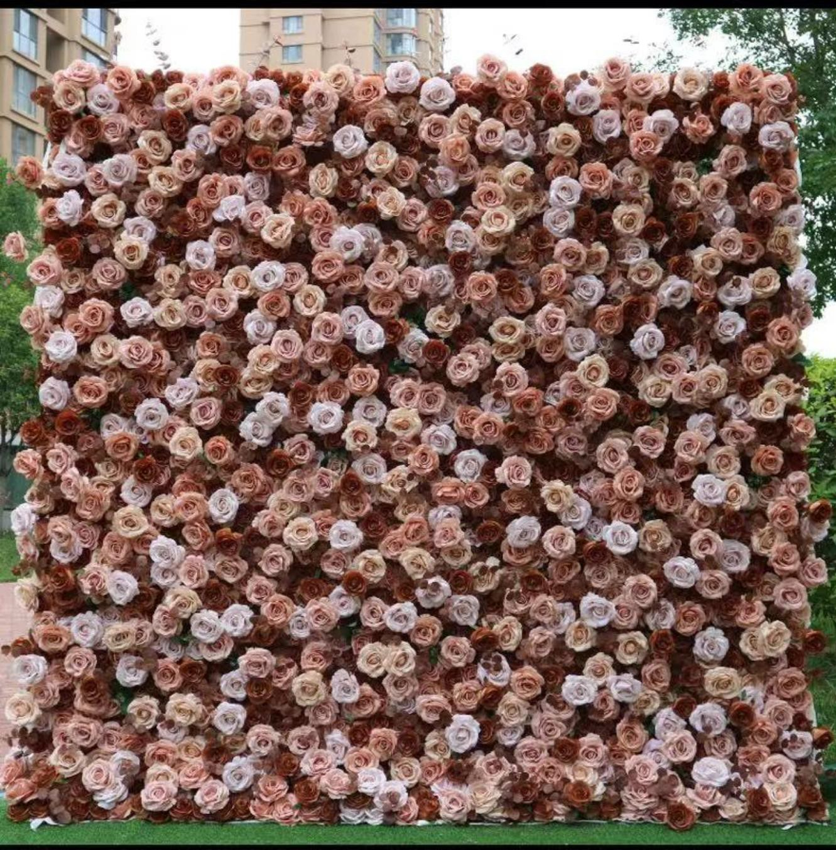 Artificial Floral Event Wall Backdrop – Style 48