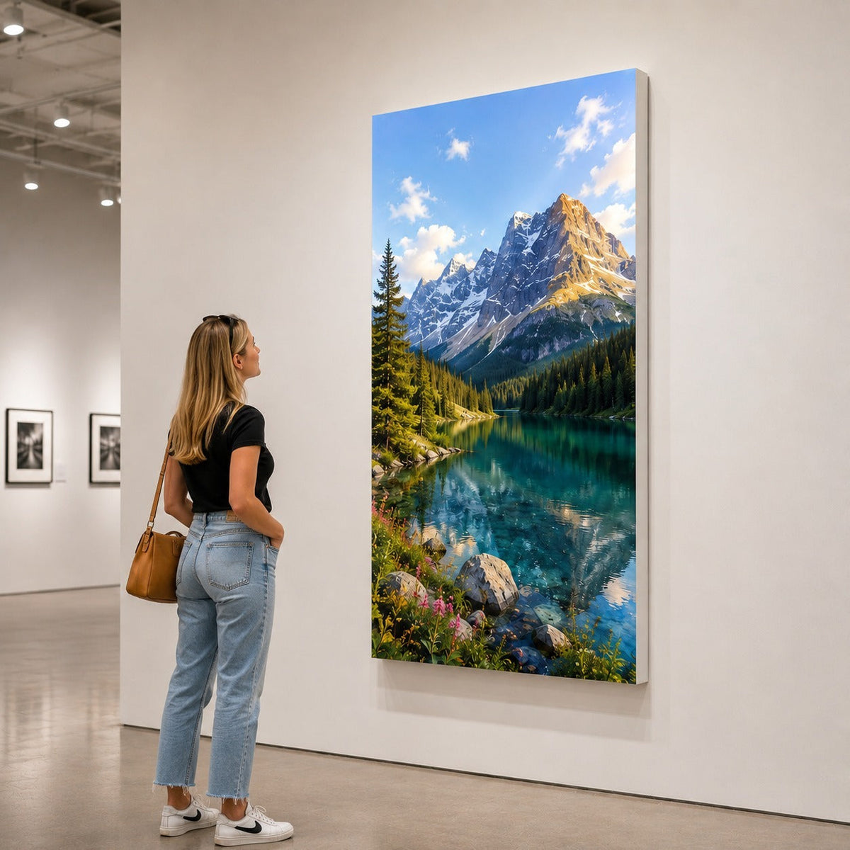 Non-Backlit Wall-Mounted SEG Fabric display - 40mm Depth