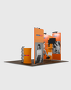 Premium TV Display Exhibition Kit for 3m Wide Booths